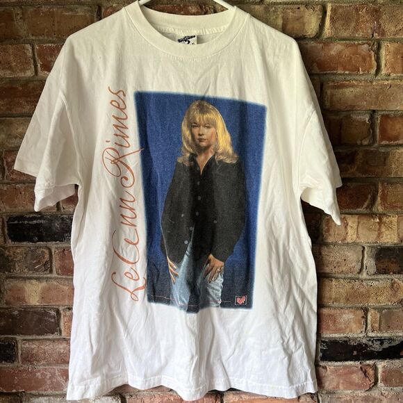 Vintage Single Stitch Original 1997 Leann Rimes Concert Tour T-Shirt XL Country - Picture 1 of 16